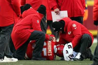 Patrick Mahomes kom slemt til skade i december.