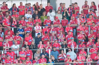 SIF-fans under søndagens hjemmekamp mod FC København.