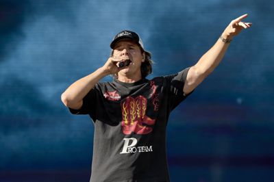 Lukas Graham Forchhammer er forsanger i bandet Lukas Graham, som onsdag optrådte på årets Smukfest.