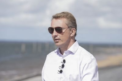 Partiformand Morten Messerschmidt deltog mandag under Dansk Folkepartis sommergruppemøde i Esbjerg.
