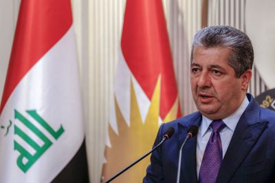 Masrour Barzani, der er premierminister for den kurdiske regionale regering i det nordlige Irak, siger, at et droneangreb ramte hans kontor mandag.