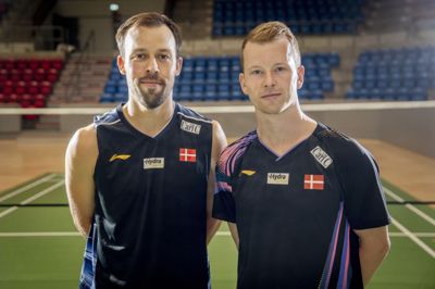 Anders Skaarup Rasmussen og Kim Astrup under en træning i Brøndby lige op til VM.