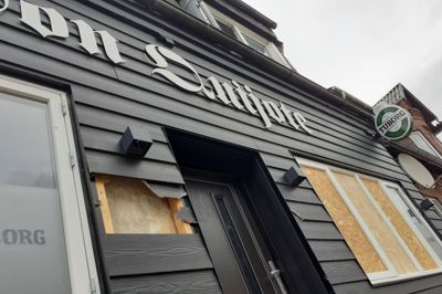 Sådan så Don Quijote ud efter optøjerne.