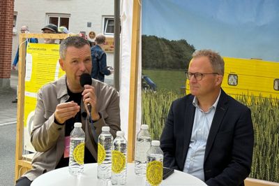 Borgmester Jens Dahlgaard tv. og Steffen Damsgaard.