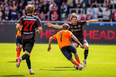 Mads Bech Sørensen (t.h.), Sofus Johannesen og FCM hentede den ventede hjemmesejr over Randers, men der var både plusser og minusser på MCH Arena.