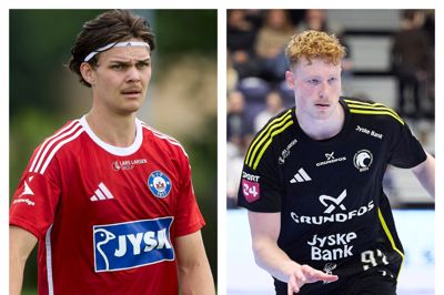 To lokale drenge - Alexander Priesborg Madsen og Magnus Rahbek får vigtige roller i aften.