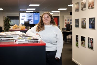 Journalistpraktikant på Herning Folkeblad, Rebekka Matanna Østergaard, har foreløbig været på avisens erhvervsredaktion og Herning-redaktionen, og i den kommende måned kan læserne møde hende i spalterne på Ikast-Brande-siderne.