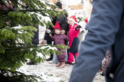 Børn og barnlige sjæle kan se frem til endnu mere julebelysning i Aulum efter Herning Kommune vil støtte byen med 100.000 kroner og sikre, at der er strøm til julen i 70 lygtepæle i Aulum.