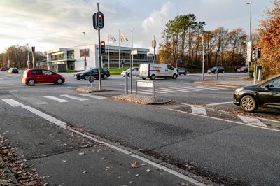Gymnasiekrydset i Skive har i længere tid været udpeget som et trafikkryds, hvor der jævnligt opstår farlige situationer og trafikuheld.