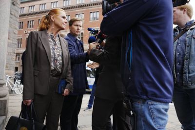 Danmarksdemokraternes formand, Inger Støjberg, var en af de politikere, der var til orientering i Forsvarsministeriet.