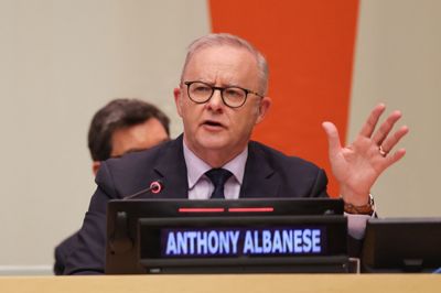 Australiens premierminister, Anthony Albanese, er i disse dage i New York, hvor han deltager i FN's Generalforsamling.