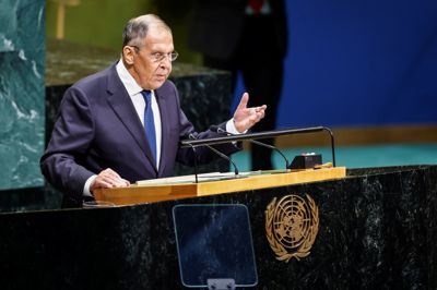 Ruslands udenrigsminister, Sergej Lavrov, har lørdag talt ved FN's 81. Generalforsamling i New York.