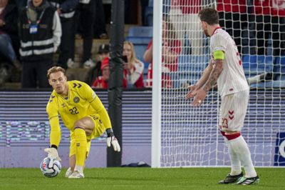 Filip Jørgensen spillede mod Norge sin tredje landskamp - den første tællende - for Danmark.