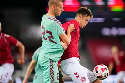 Oliver Ross fik den sidste halve time på banen, da det danske U21-landshold slog Belarus i EM-kvalifikationen.