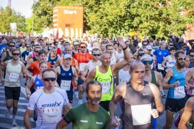 188.000 har tilmeldt sig lotteriet, hvor der trækkes lod om et startnummer til Copenhagen Half Marathon 2027. Her ses løbere under udgaven i 2024.