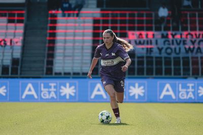 Hannah Fruensgaard og FCM-kvinderne led et nederlag mod ASA. Billedet her stammer dog fra en tidligere kamp.