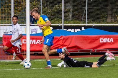 Gustav Callø i fuld sving med sit Laudrup-moment, der var en ren perle.