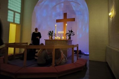 Engesvang Kirke deler ud fra en dejlig aften til "Kulturnatten" i sidste uge.