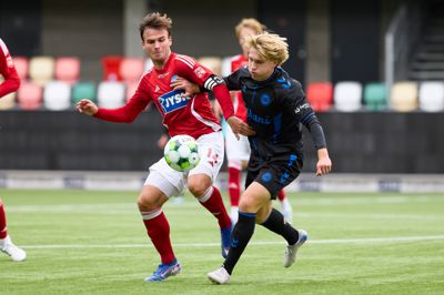 Sofus Berger var anfører for SIF-reserverne, der tabte til OB.