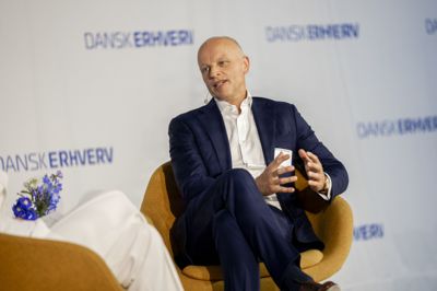 Administrerende direktør i DSV Jens H. Lund ved Dansk Erhvervs årsdag i Øksnehallen i København, der blev afholdt torsdag den 4. september 2025.