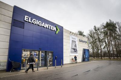 Elgiganten driver 49 fysiske butikker i Danmark - og der er flere på vej. Billedet her stammer fra butikken i Køge.