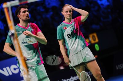 Mathias Christiansen og Alexandra Bøje faldt sammen i French Open.