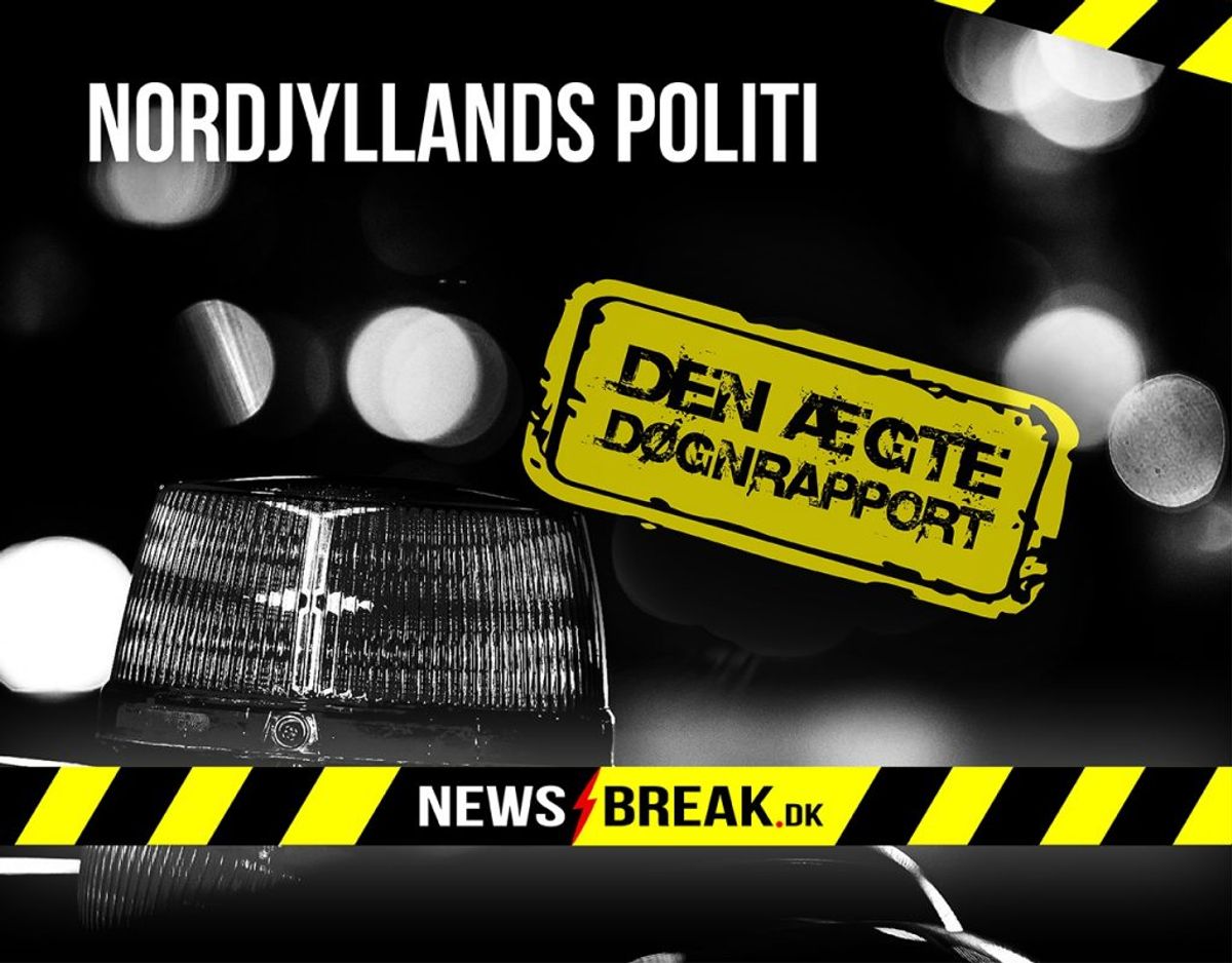 Uddraget af døgnrapporten er udsendt af Nordjyllands Politi. Foto: Ritzau Scanpix/Creazone.dk
