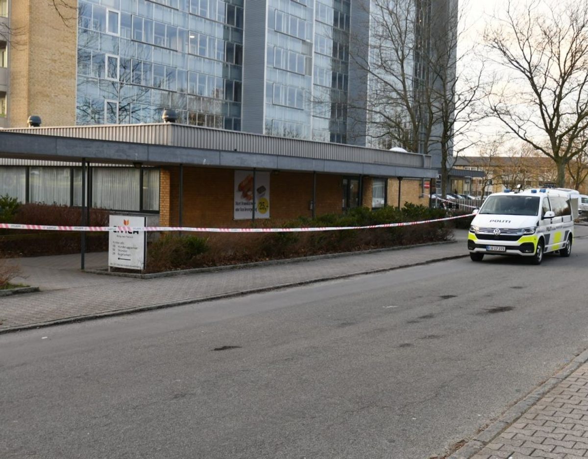 Knivstikkeriet fandt sted her ved Skovsbovænget. KLIK FOR FLERE BILLEDER. Foto: Presse-fotos.dk