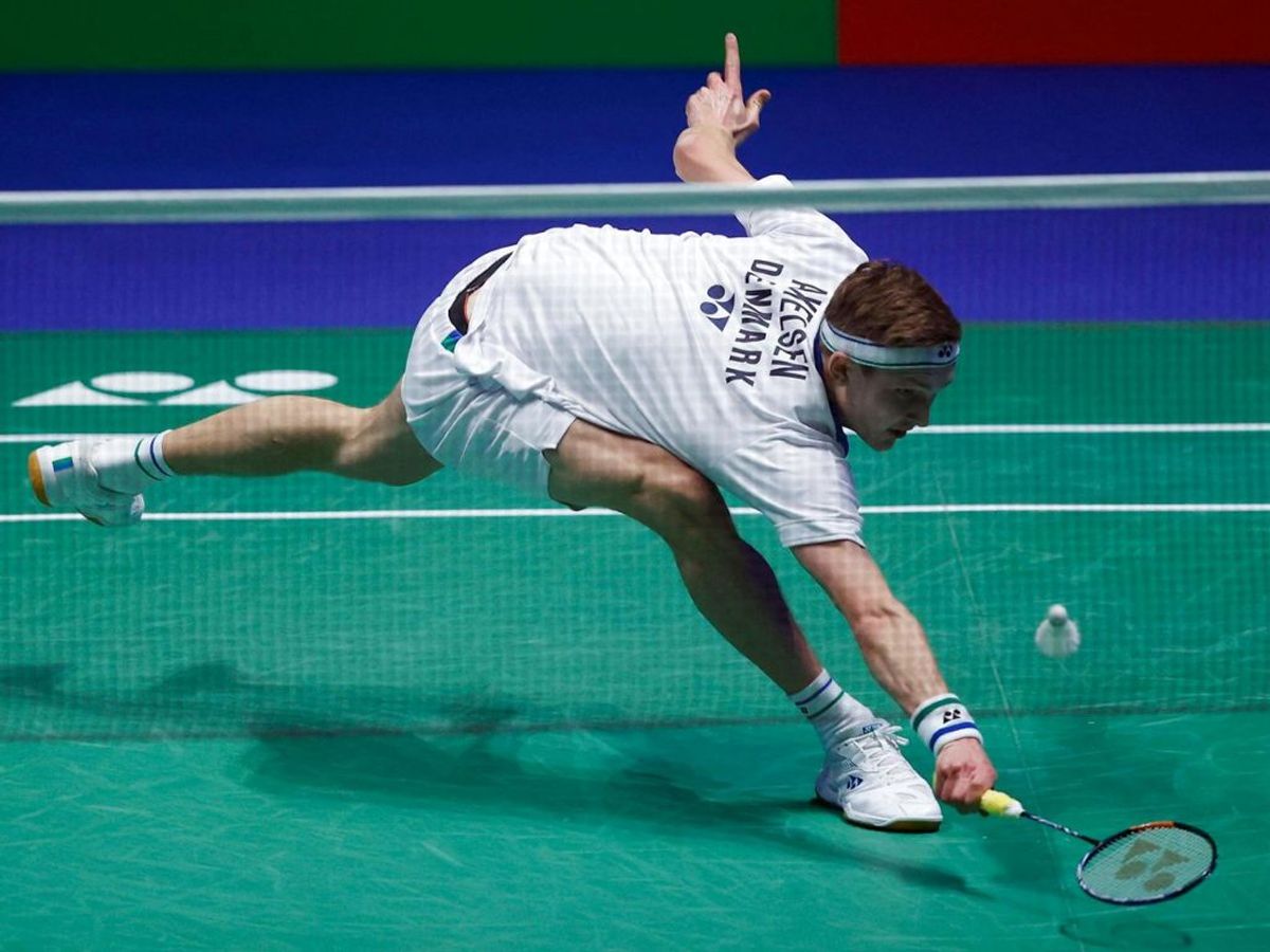 Viktor Axelsen tabte til Lee Zii Jia. (Foto: Adrian DENNIS / AFP)