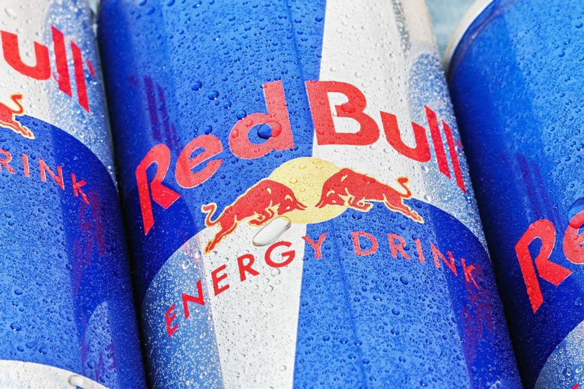 Red Bull er en af de meste populære energidrikke. Foto: Colourbox.