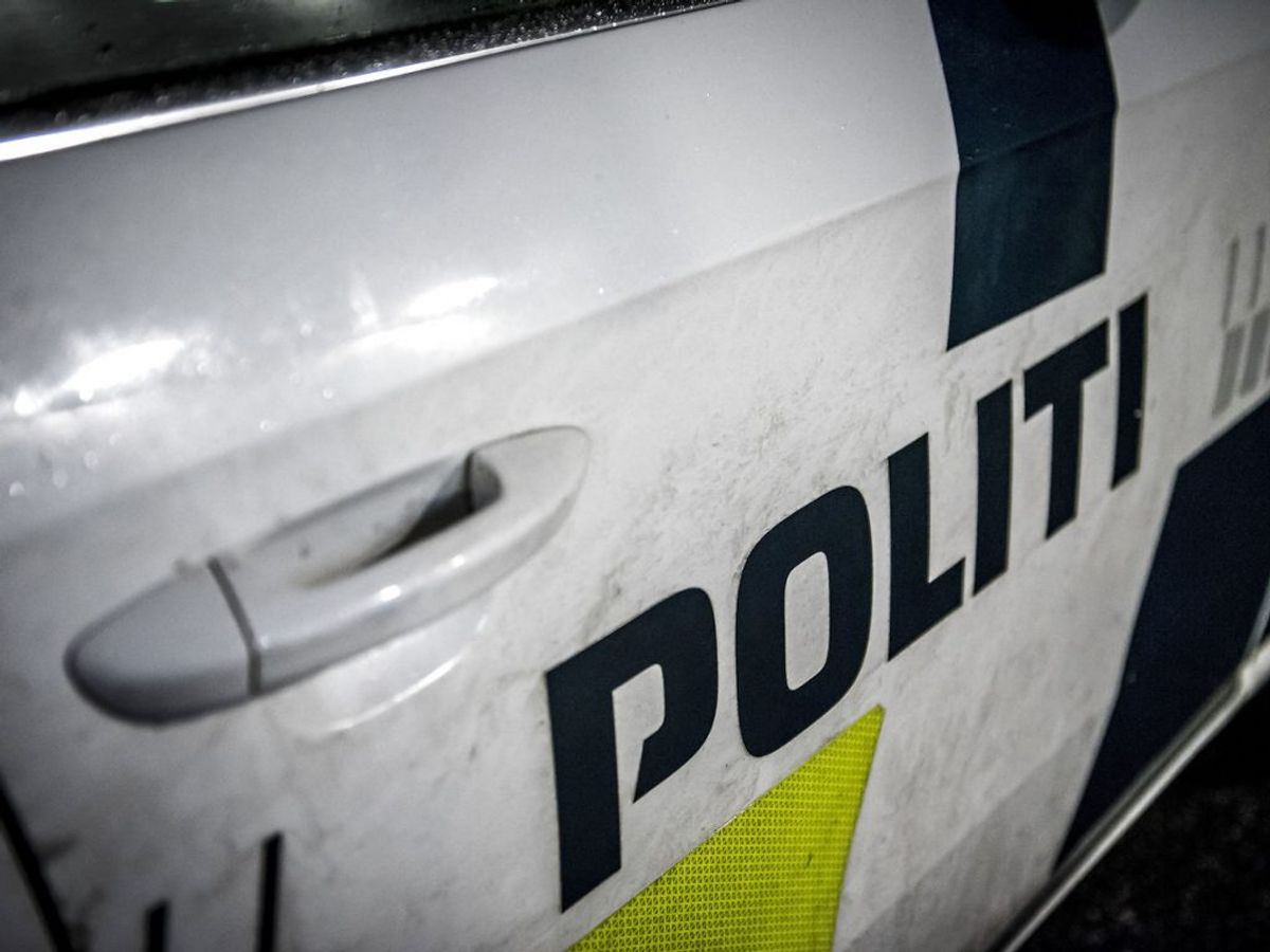 Politiet er lige nu til stede ved Horsens Sygehus. (Foto: Mads Claus Rasmussen/Ritzau Scanpix)