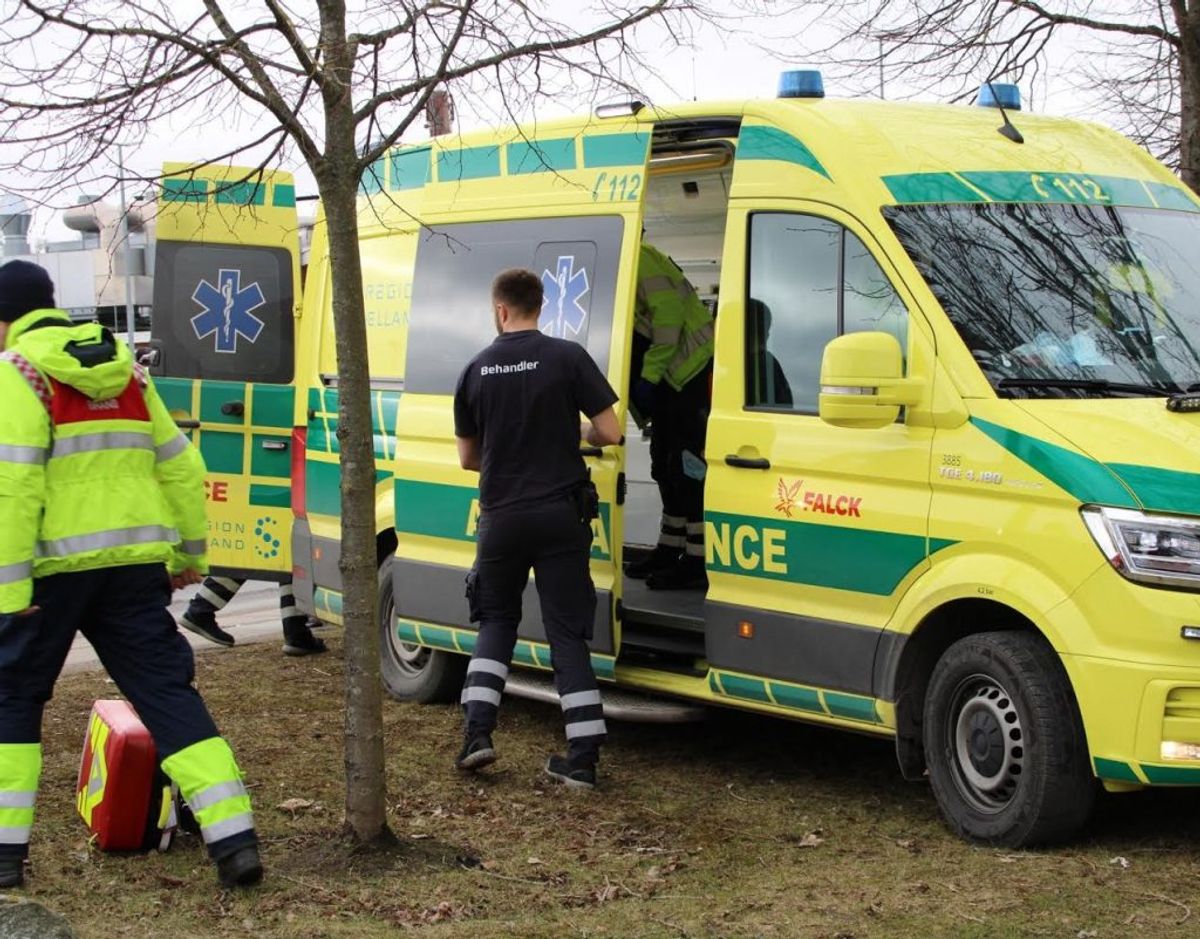 En mand ville hente sin Frisbee. Foto: Presse-fotos.dk.