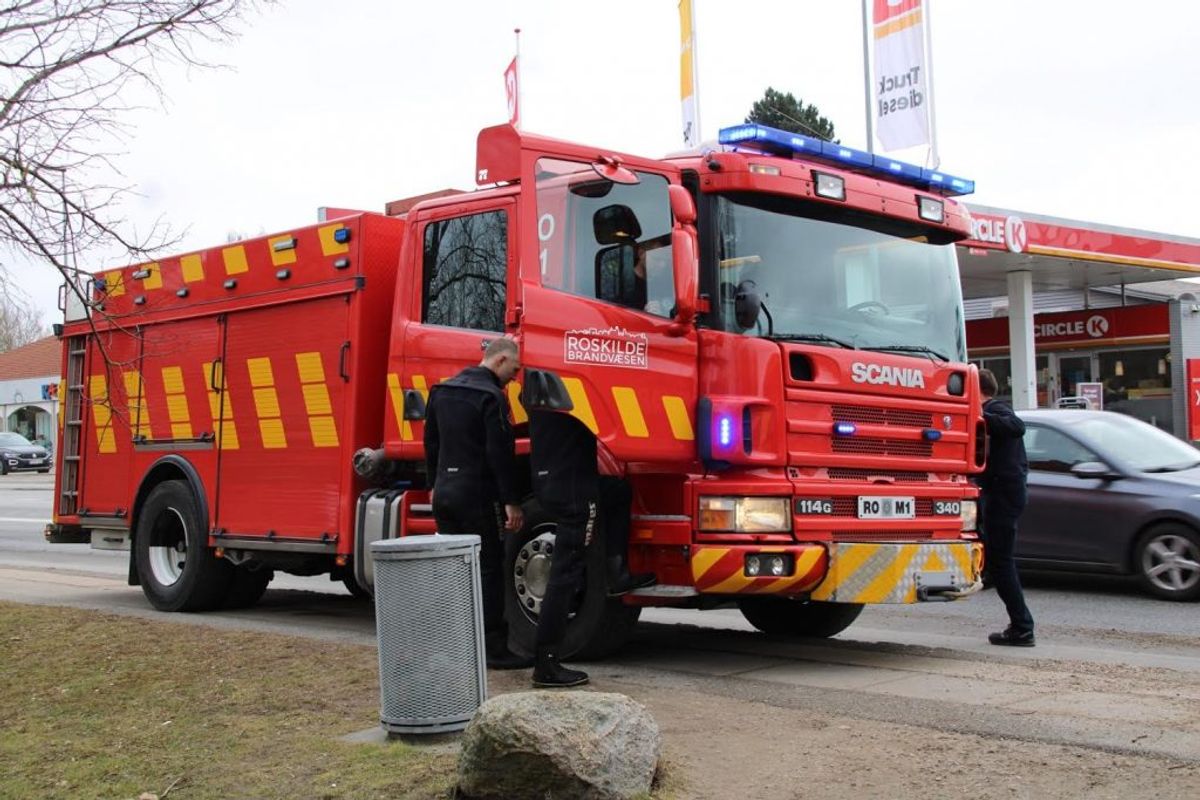 Han gik gennem isen. Foto: Presse-fotos.dk.