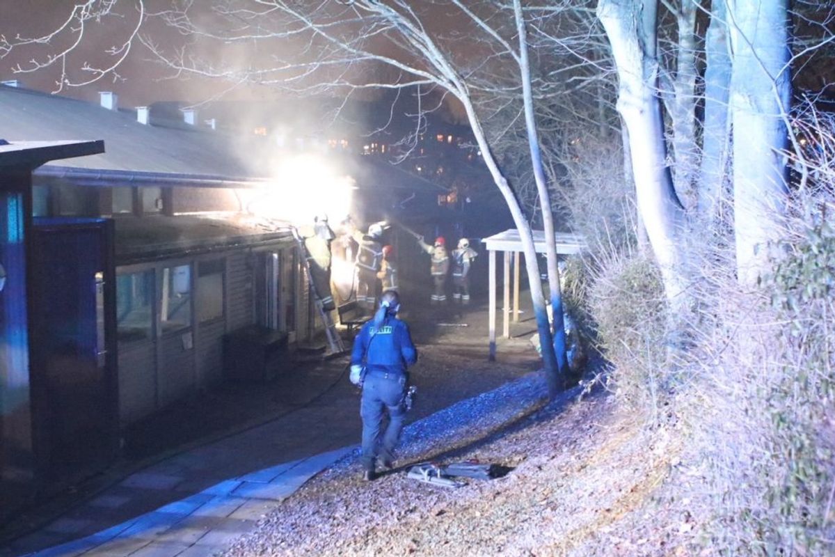 Her brand i institution på Tagensvej. Klik for billeder fra alle brande. Foto: Presse-fotos.dk