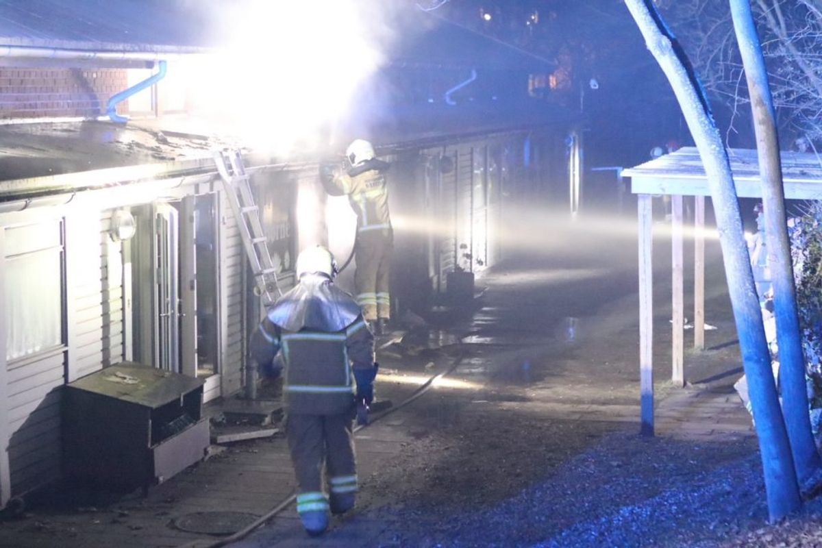 Her brand i institution på Tagensvej. Klik for billeder fra alle brande. Foto: Presse-fotos.dk