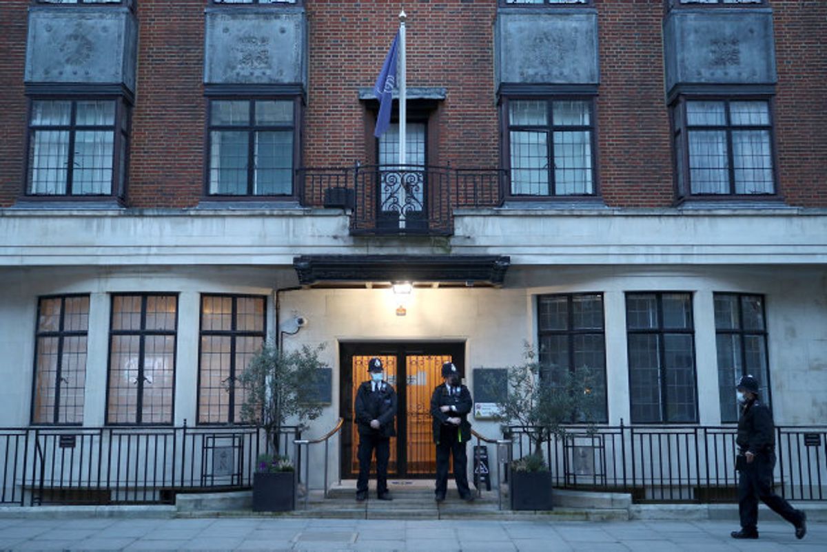 Rpins Philip er indlagt på King Edward VII-hospitalet i London. Foto: Hannah Mckay/Reuters