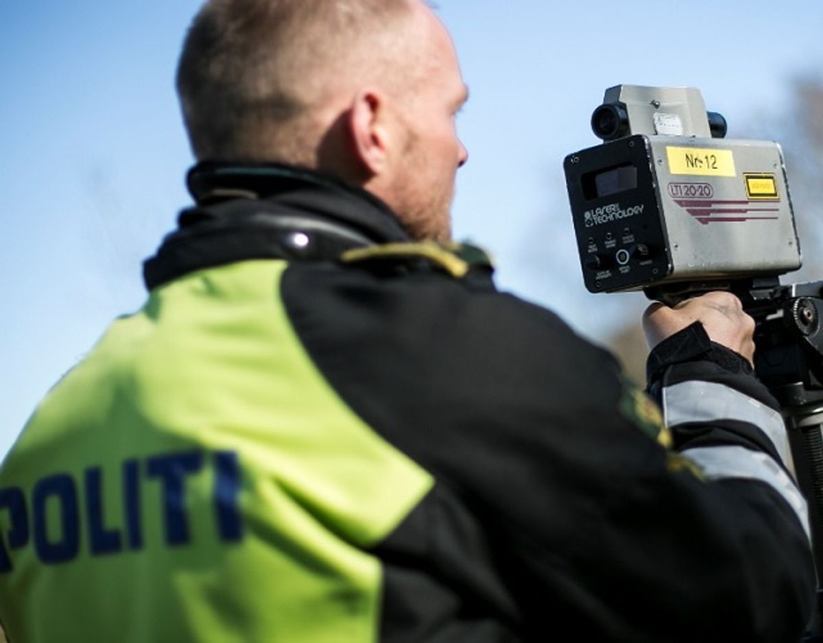 Det gik rigtigt stærkt på motorvej E39. 24 bilister fik snuppet kørekortet. Foto: Rådet for Sikker Trafik.