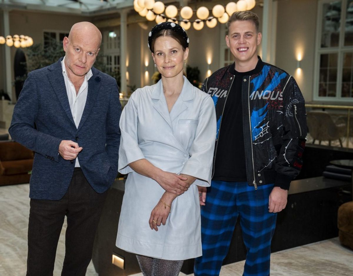 Martin Jensen er ny i dommertrion med Thomas Blachman og Oh Land. Han skal prøve at vinde med en voksen deltager. – Foto: Martin Sylvest/Ritzau Scanpix
