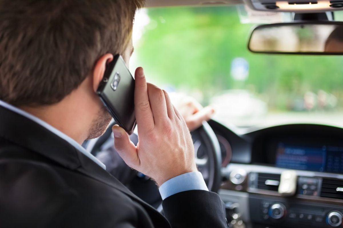 Taler i telefon (håndholdt): 7 procent. Foto: Scanpix