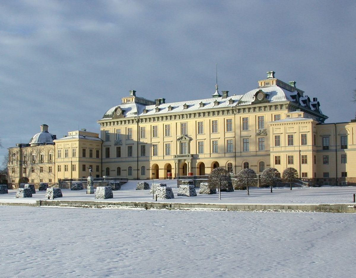 Drottningholm Slott i Stockhol, der er hjem for det svenske kongepar. Foto: Kungligaslotten.se