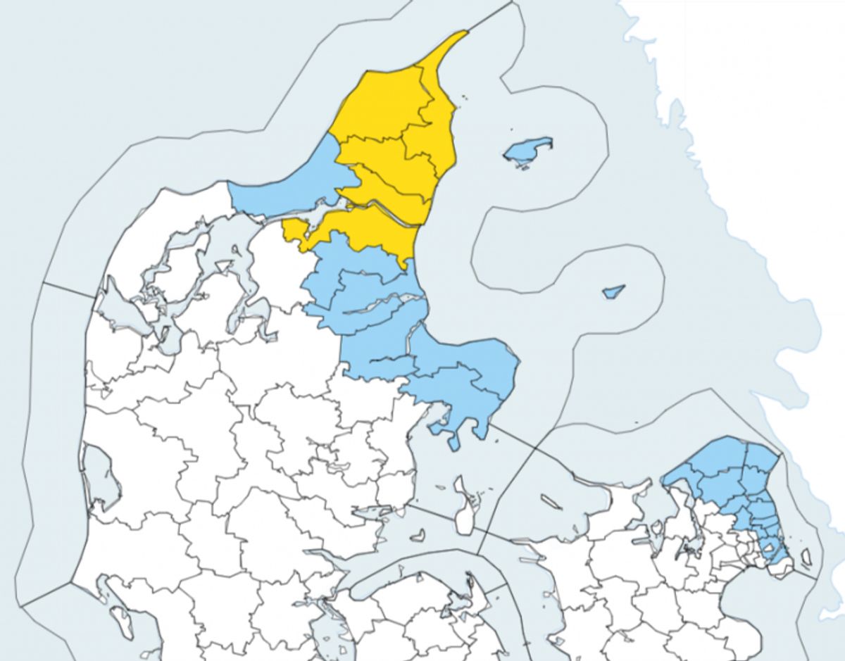Her gælder varslet. Foto: DMI.
