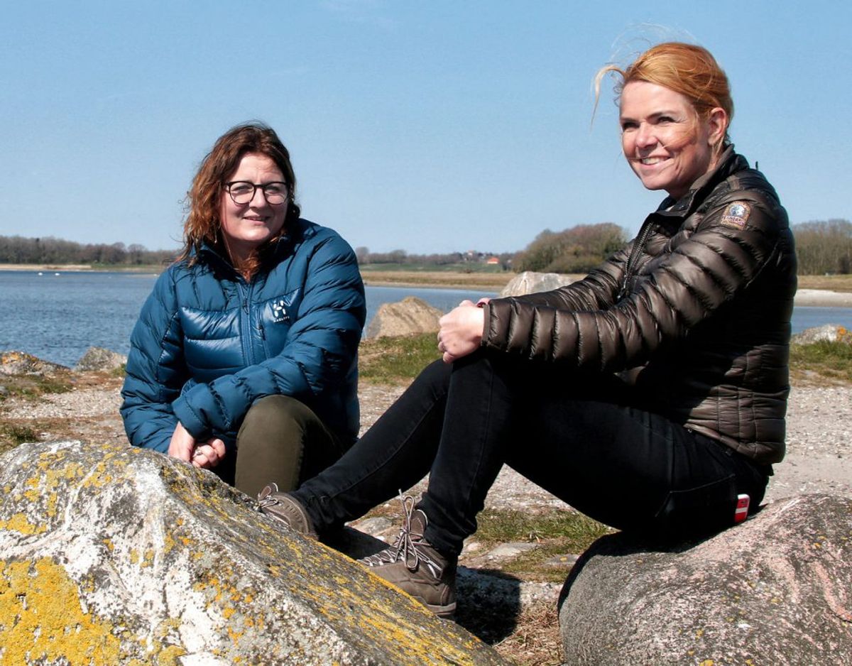 Pernille Roth ses her sammen med Inger Støjberg. Foto: Niels Henrik Dam/Ritzau Scanpix