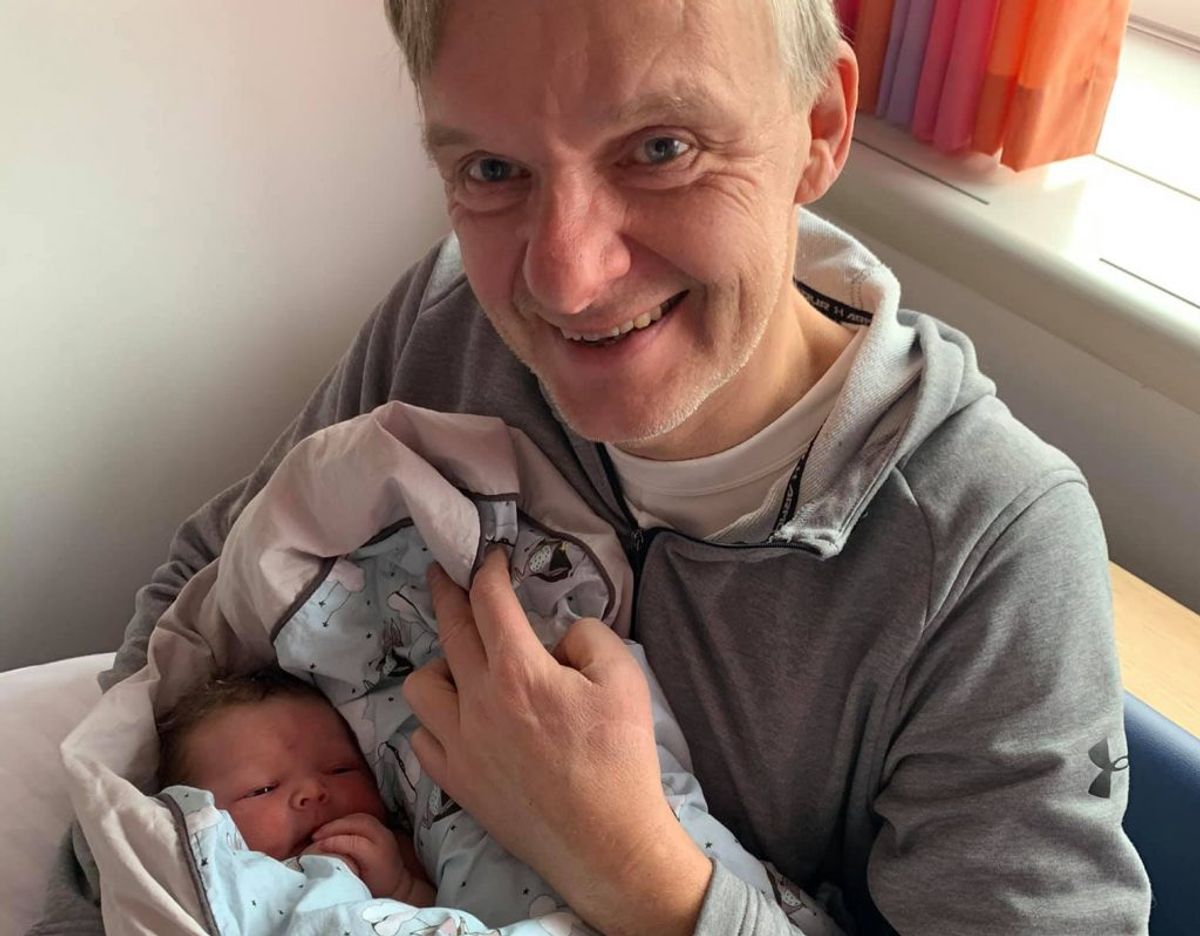 Poul Madsen er blevet far til en pige. Privatfoto.