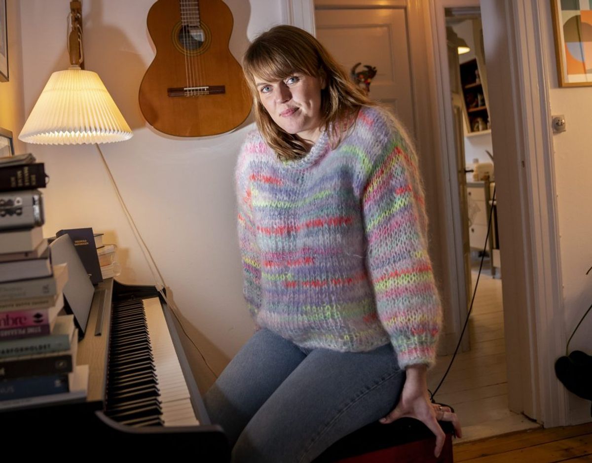 Musik har altid været en del af Katrine Muff Enevoldsens liv. På sin folkeskole i Hillerød vandt hun skolens melodigrandprix i femte klasse. Hun sang “Runaway” med rockbandet The Corrs. – Foto: Liselotte Sabroe/Ritzau Scanpix