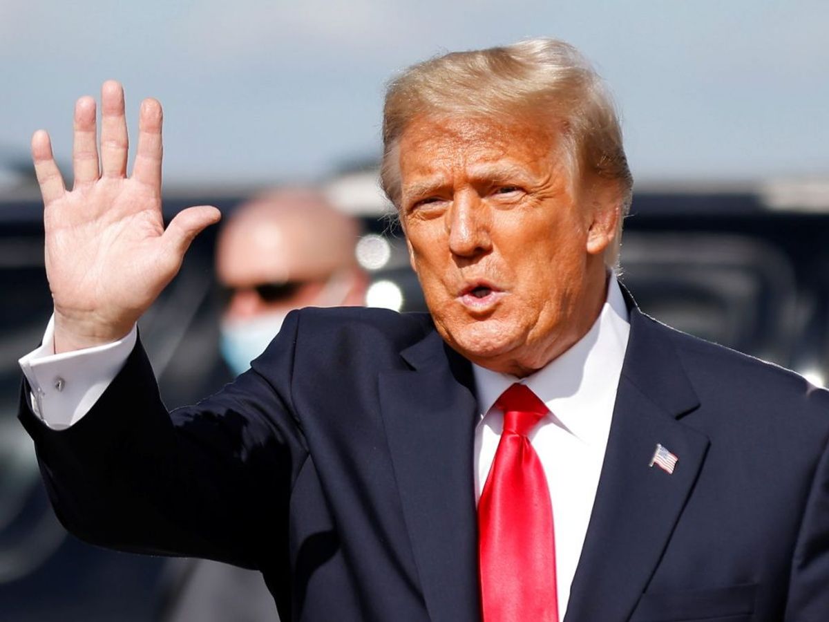 57 medlemmer af Senatet stemte for at dømme Trump, mens 43 stemte imod. Syv republikanere stemte imod ham. (Foto: CARLOS BARRIA/Ritzau Scanpix)