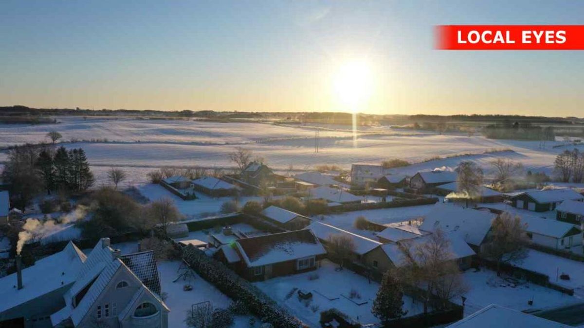 Den historiske kolde morgen blev ledsaget solskin over det meste af landet. KLIK VIDERE OG SE FLERE BILLEDER AF SOLOPGANGEN FREDAG MORGEN – HER FRA FYN. Foto: Local Eyes.