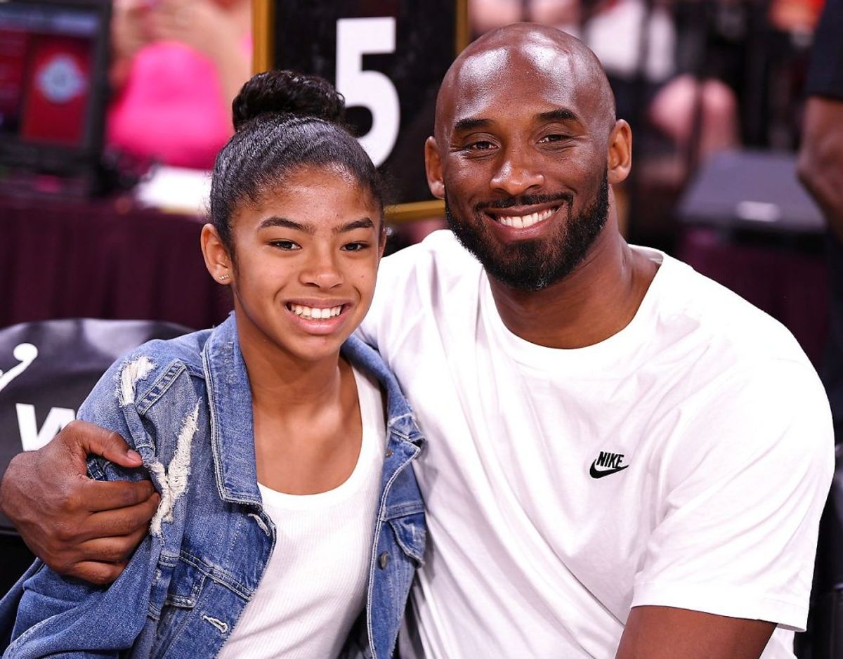 Kobe Bryant og datteren Gianna, der begge omkom ved et tragisk helikopterstyr i januar 2020. Foto: Scanpix/Stephen R. Sylvanie-USA TODAY Sports/File Photo