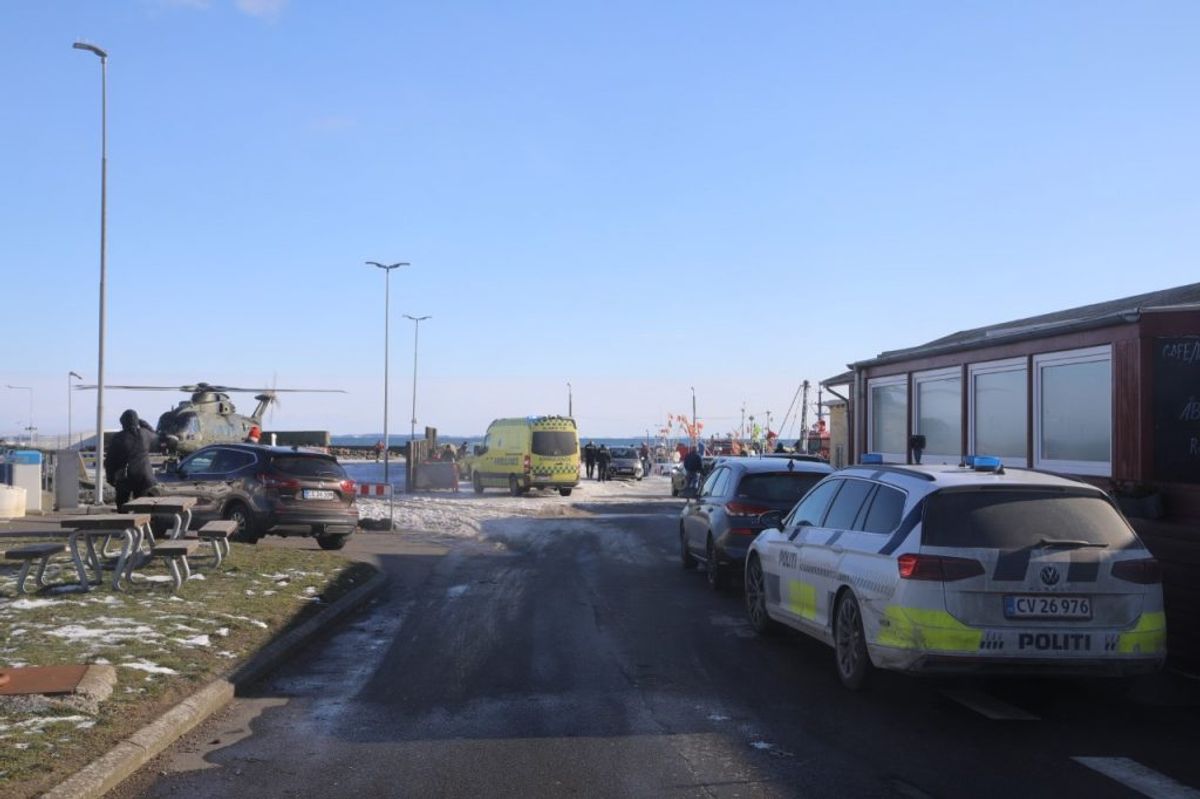 Stor redningsaktion ud for Langeland. KLIK FOR FLERE BILLEDER. Foto: Presse-fotos.dk