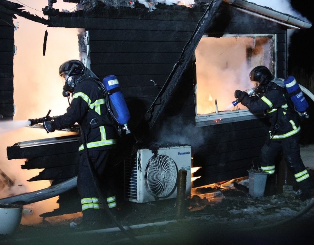 Brandårsagen er for nuværende ukendt. Foto: Presse-fotos.dk.