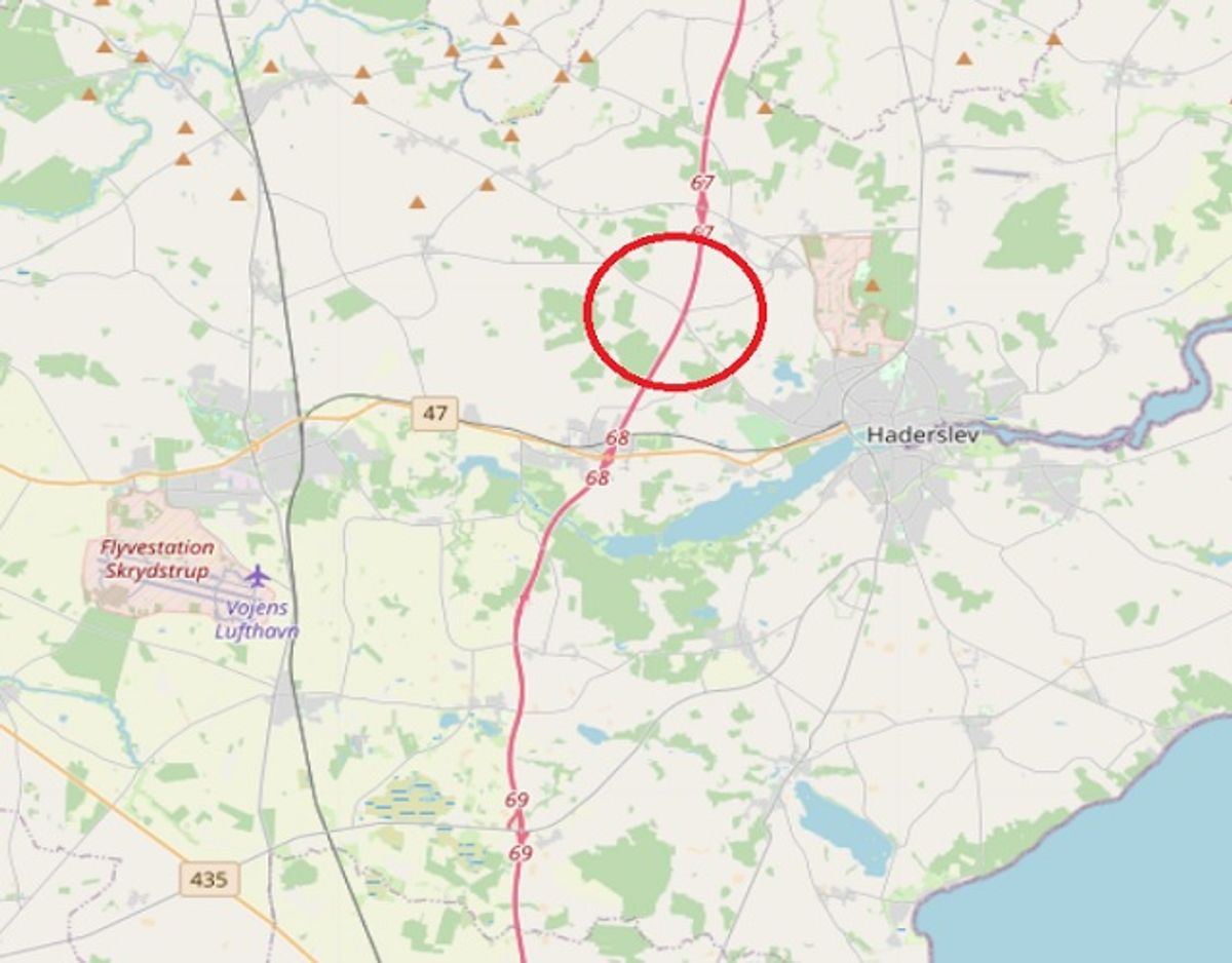 Her er der spærret. Foto: ©OpenStreetMap-bidragsydere